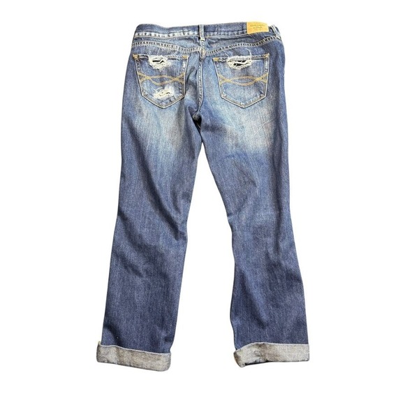 Abercrombie & Fitch Jeans Womens Size 6 Blue Jean Distressed New York - Picture 2 of 8